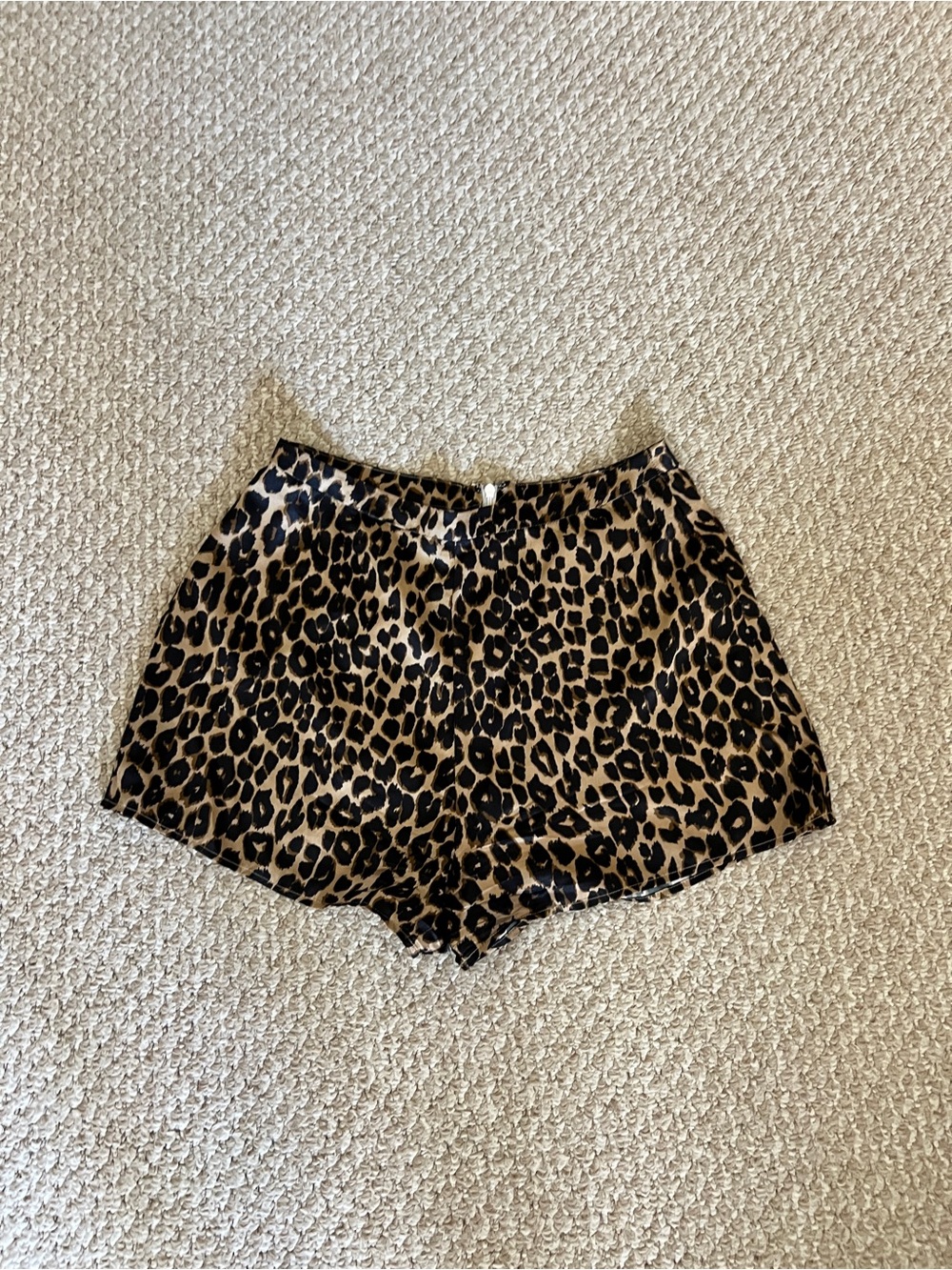 Reformation Leopard Print High-Waist Shorts - Brown & Black